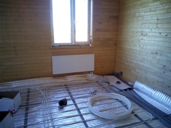 Теплый пол в деревянном доме